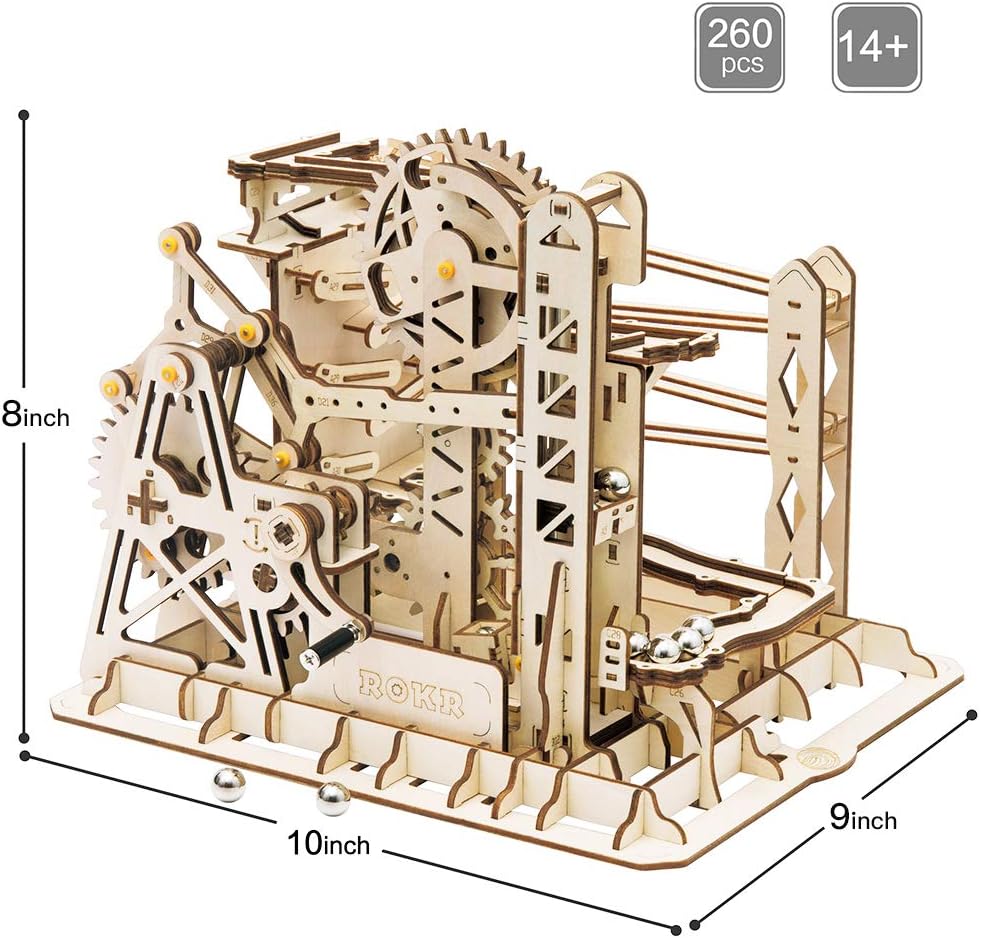 ROKR 3D Marble Run Assembly Wooden Puzzle Model Kit (LG503)