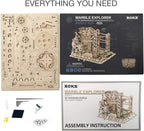 ROKR 3D Marble Run Assembly Wooden Puzzle Model Kit (LG503)