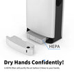 New /Open Box AIKE Slim Vertical Hand Dryer HEPA Filtered For Commercial Bathroom ,Model AK2065