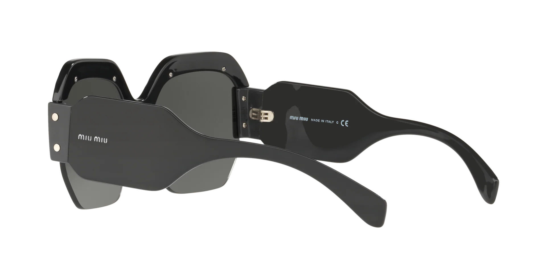 Miu Miu Women's SMU09S  1AB4S1 Black  Butterfly Sunglasses