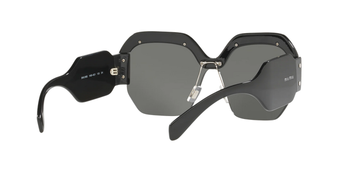 Miu Miu Women's SMU09S  1AB4S1 Black  Butterfly Sunglasses