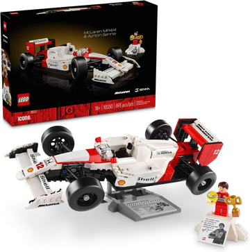 LEGO Icons McLaren MP4/4 & Ayrton Senna Minifigure Model Car Kit 18+ (10330)