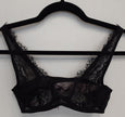 Victoria's Secret Dream Angels Unlined Plunge Bra 32B Black lace #11/220