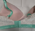Victoria's Secret t-shirt Lightly Lined wireless soft Bra 32DDD Gray/Mint #28/222