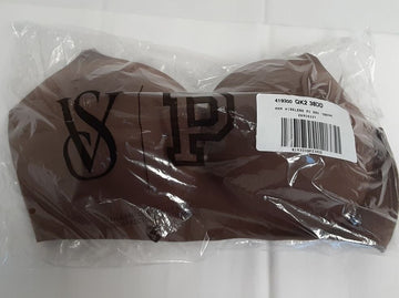 Victoria's Secret Smooth Wireless Plunge Push-up Bra Mousse color 38DD RG10/220