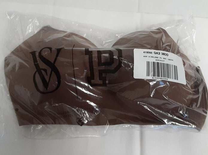 Victoria's Secret Smooth Wireless Plunge Push-up Bra Mousse color 38DD RG10/220