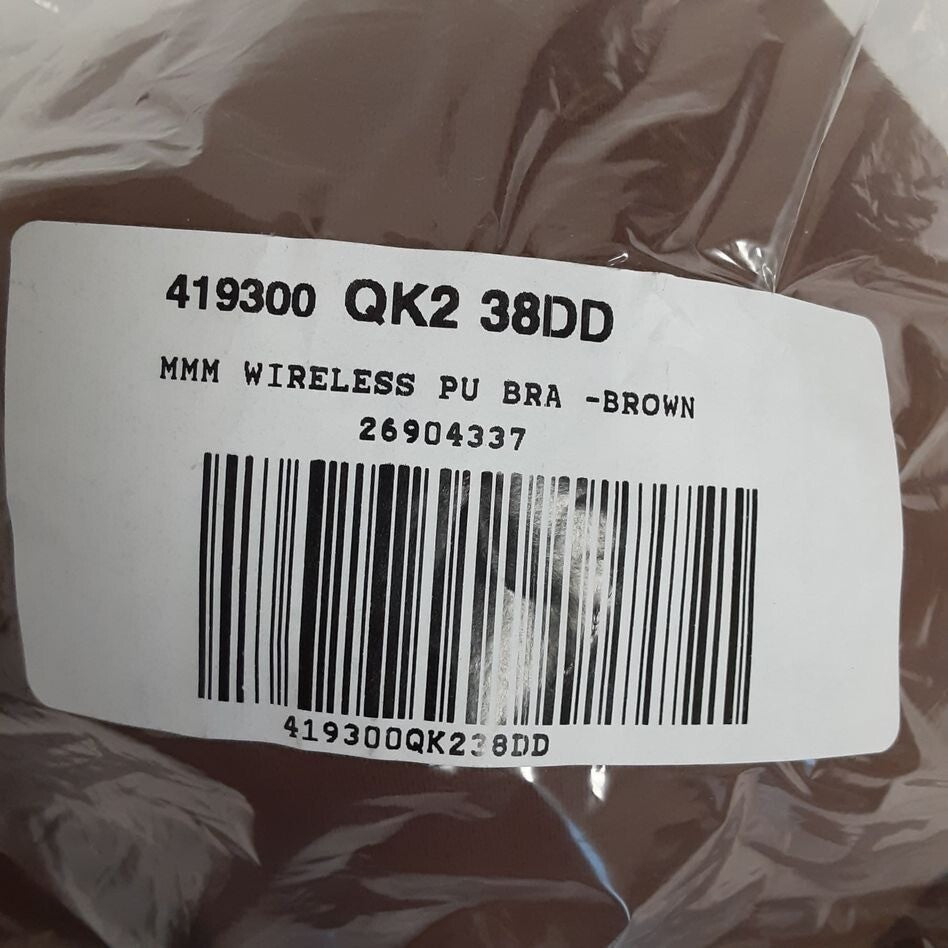 Victoria's Secret Smooth Wireless Plunge Push-up Bra Mousse color 38DD RG10/221