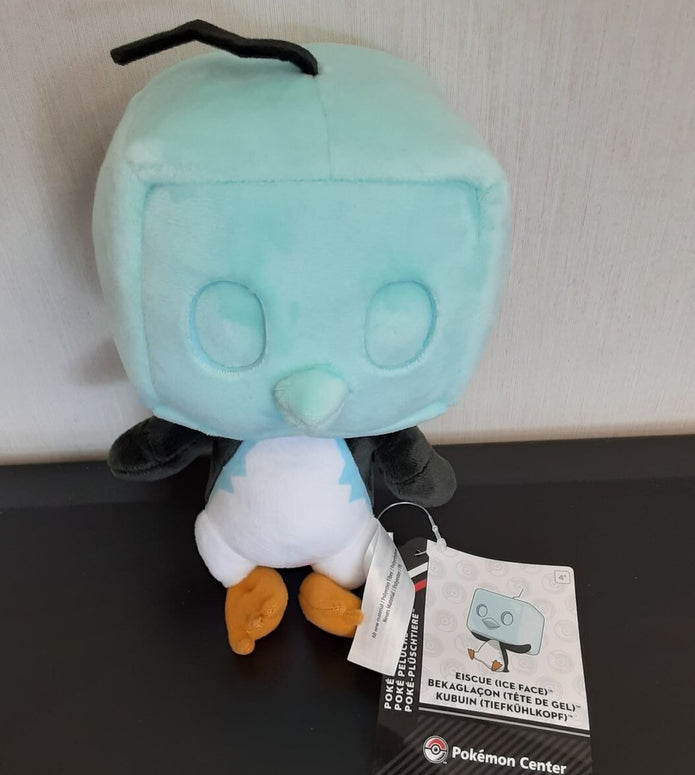 Original Pokemon Center Eiscue (Ice Face) Poké Plush - 8 In. New , sealed  DR64