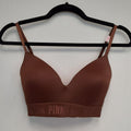 Victoria's Secret PINK Everywhere Wireless Lightly-Lined Brown Bra 32D #8/220