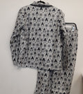 Pokemon center Holiday Flannel Button-Up Pajama Set M  Women RA30/224