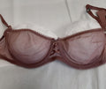 Victoria's Secret DREAM ANGELS Mesh Unlined Balconette Bra 32C Mauve/Pink #34/221