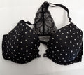 Victoria's Secret Racerback Lightly Lined demi Bra 32D Black polka dot #55/221