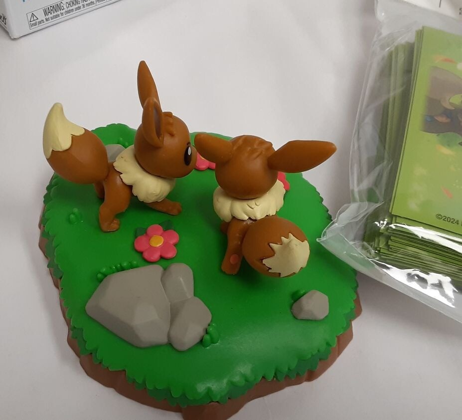 Pokemon TCG Accessories Berry Sleepy Card sleeves + Eevee Funko figure RG8/223