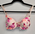 Victoria's Secret PINK Everywhere T-shirt Lightly-Lined Bra 32C Floral #35/220