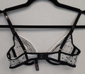 Victoria's Secret sexy Unlined low cut Demi Bra white/black polka dot 32C #74/221