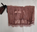 Victoria's Secret Dream Angels Corset Bra Zip Back Mauve pink Lace 32D #9/221