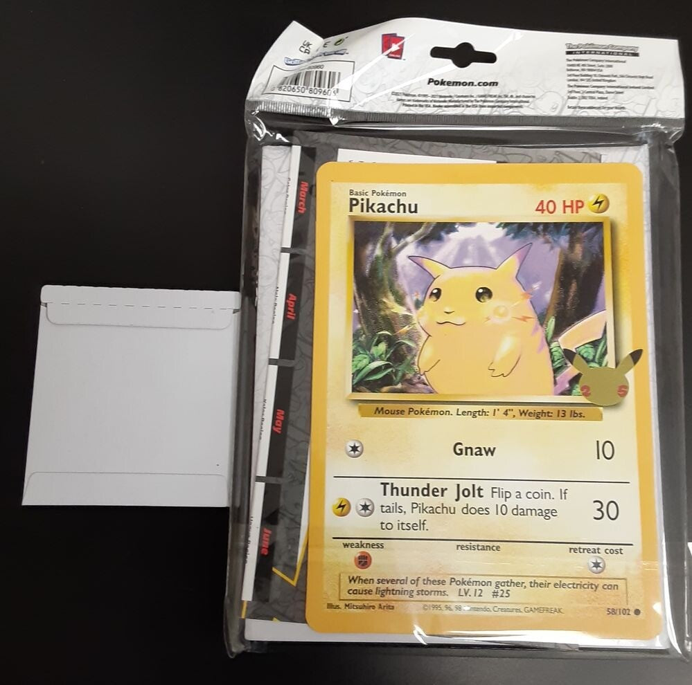 Pokemon Center Train on Collector's Binder + Pikachu Flat Brass Ornament RA6/222