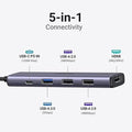 New UGREEN Revodok USB C Hub 5-in-1 USB C Adapter with 4K HDMI RA29/221