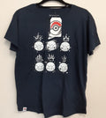 New Pokemon Piplup Navy Flow Crew Neck T-Shirt  Women RA2/220