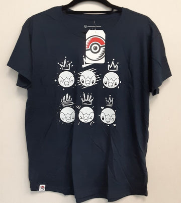 New Pokemon Piplup Navy Flow Crew Neck T-Shirt  Women RA2/220
