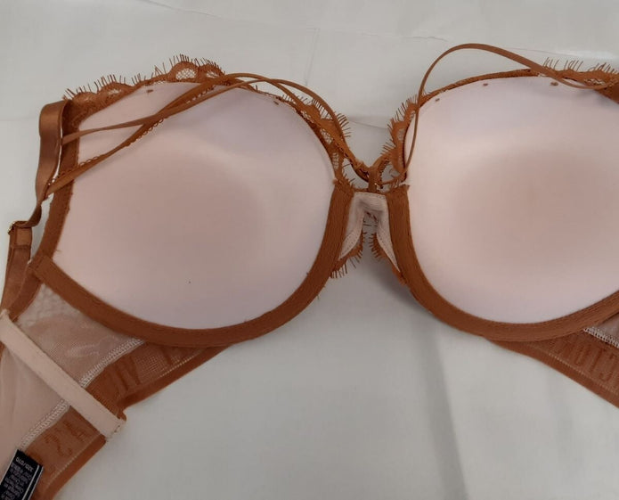 Victoria's Secret Very Sexy Push-Up Bra (New /32D) Ohra / amber color #49/224
