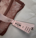 Victoria's Secret Dream Angels Corset Bra Zip Back Mauve pink Lace 32D #9/224