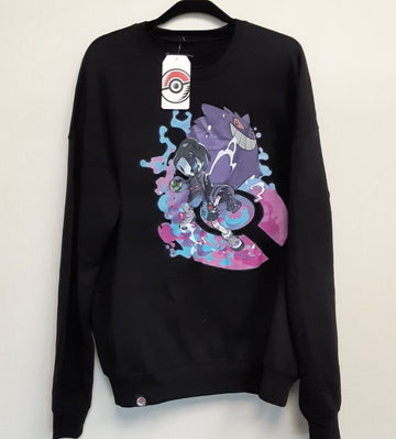 Allister Pokemon Trainers Black Oversize Crew Neck XL Sweatshirt  RA1/220