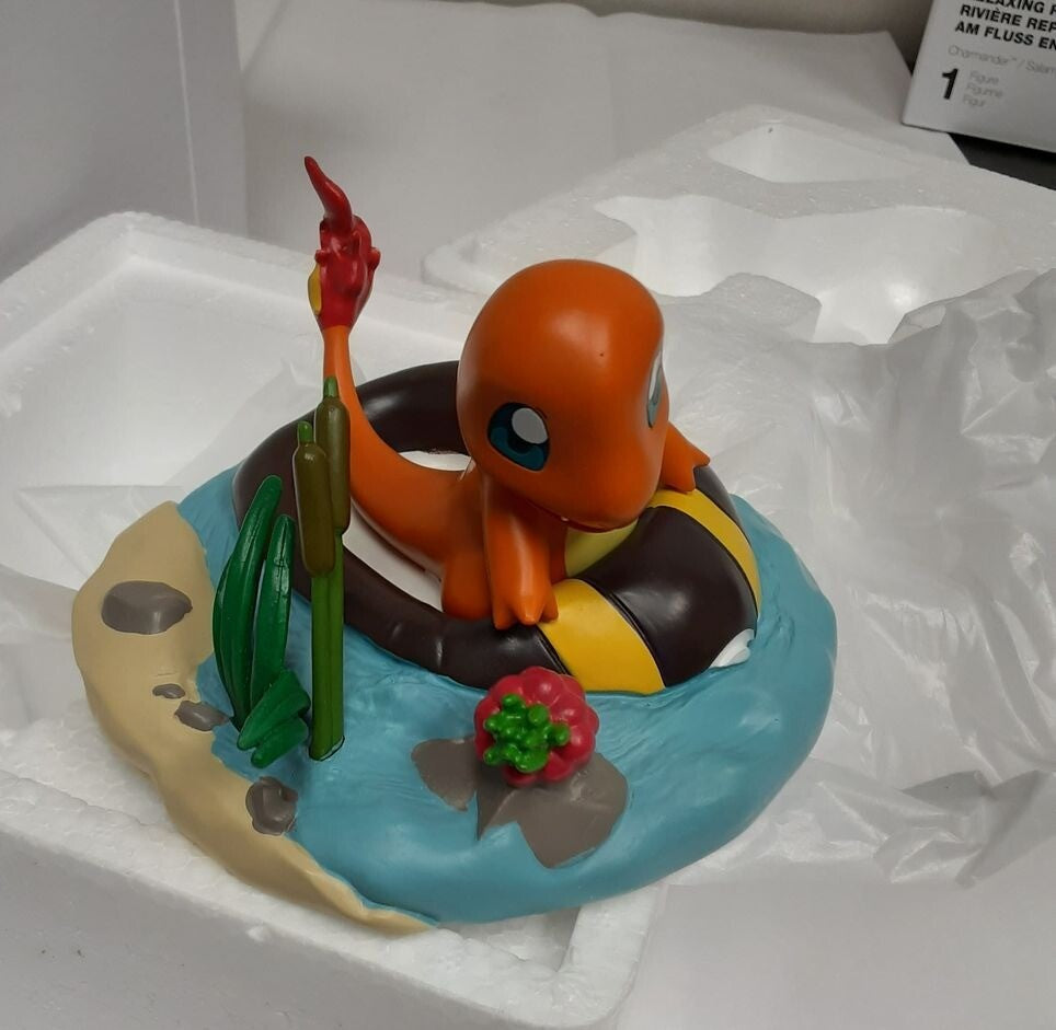 Pokemon Center Charmander Relaxing River Figure NEW RA13/220
