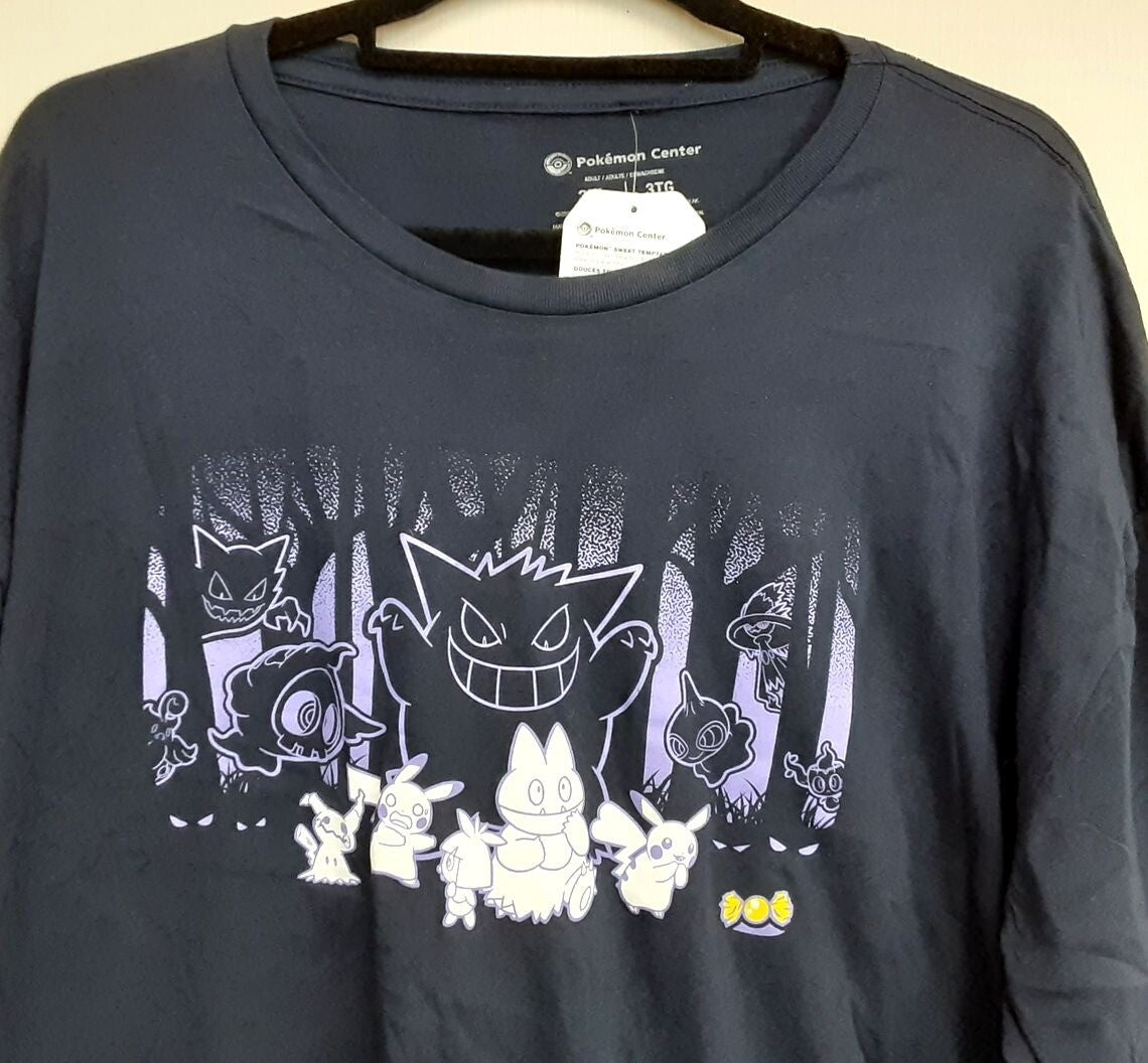 Pikachu Friends Sweet Temptations Blue Relaxed Fit Crew Neck T-shirt 3XL RG7/223