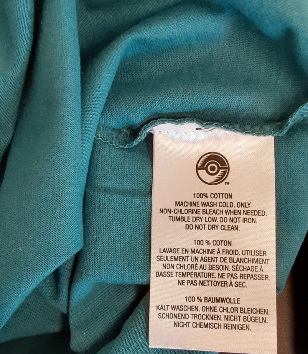 Pikachu Shiinotic Friends Pokemon Blue Relaxed Fit Crew Neck XL T-Shirt RG2/226