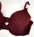 Victoria's Secret PINK Everywhere T-shirt Lightly-Lined Bra 32D Burgundy #20/222