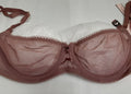Victoria's Secret DREAM ANGELS Mesh Unlined Balconette Bra 34A Mauve/Pink #38/221