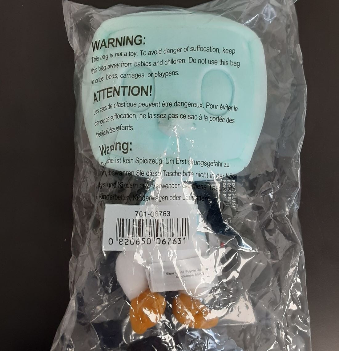 Original Pokemon Center Eiscue (Ice Face) Poké Plush - 8 In. New , sealed  DR61