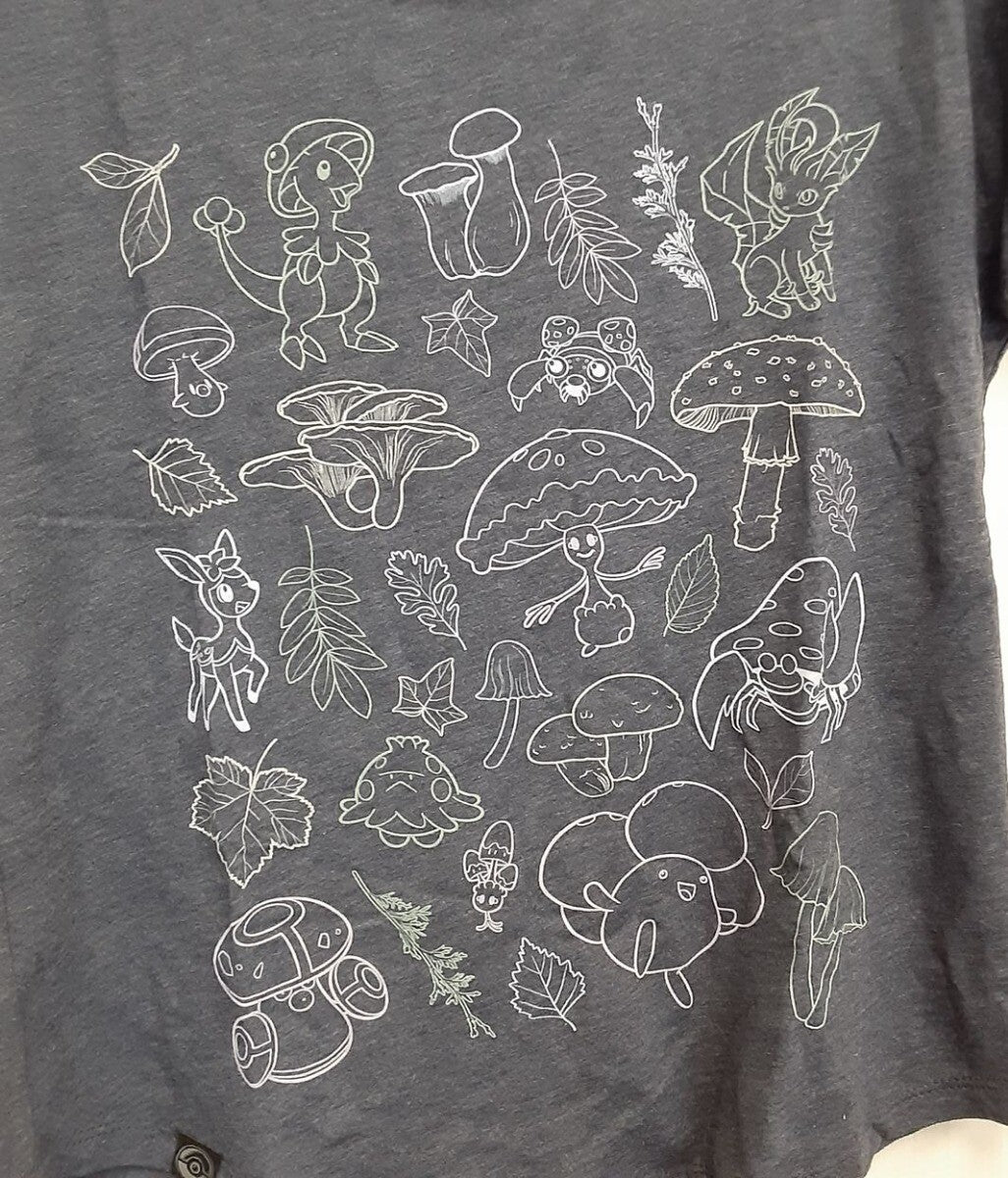 Leafeon & Friends Pokemon Nature Spring Dark Blue Dolman T-Shirt M Women RA17/222