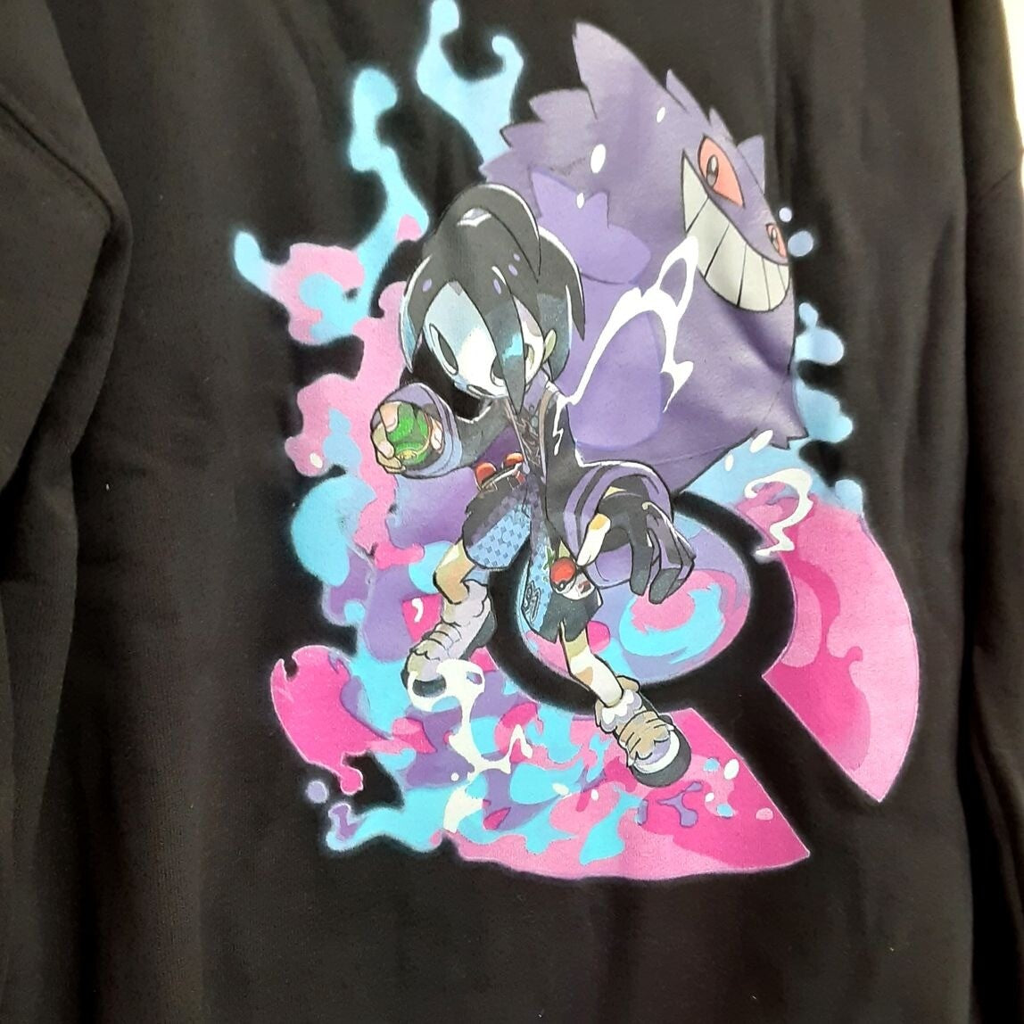 Allister Pokemon Trainers Black Oversize Crew Neck Sweatshirt Adult L RA18/223