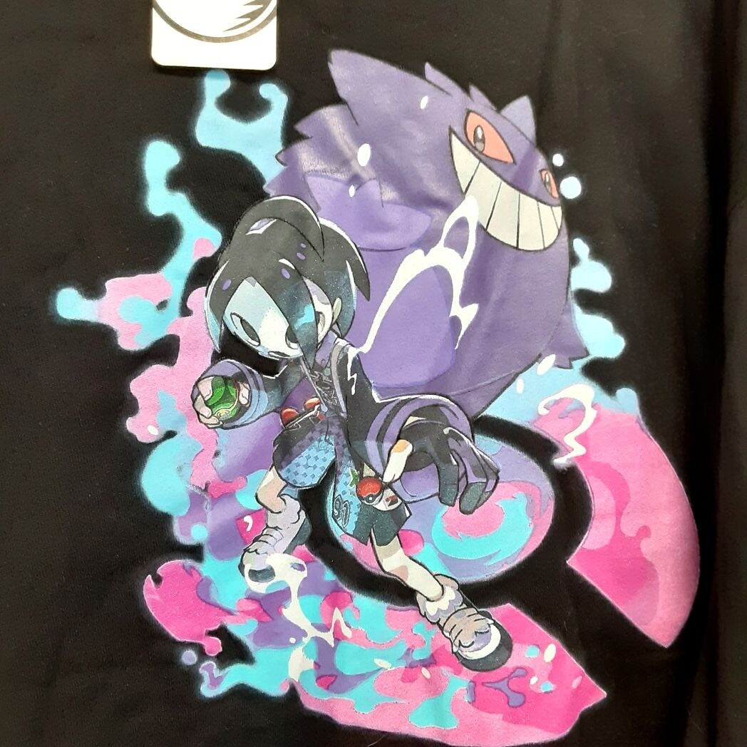 Allister Pokemon Trainers Black Oversize Crew Neck XL Sweatshirt  RA1/222