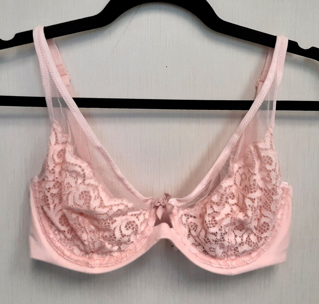 Victoria's Secret Body by Victoria Unlined Elongated Bra 32DD Peach #73/220