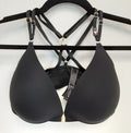 Victoria's Secret uplift plunge Push-up Bra Black /32DDD #88/220
