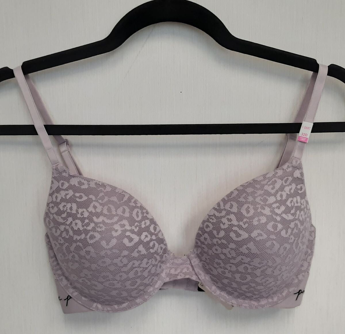 Victoria's Secret PINK Everywhere T-shirt Lightly-Lined Bra 32D Mauve #13/225