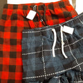 U2SKIIN 2 Pack Size - XL Pajama Pants Men Soft Fleece Red/Blue plaid RG13/221