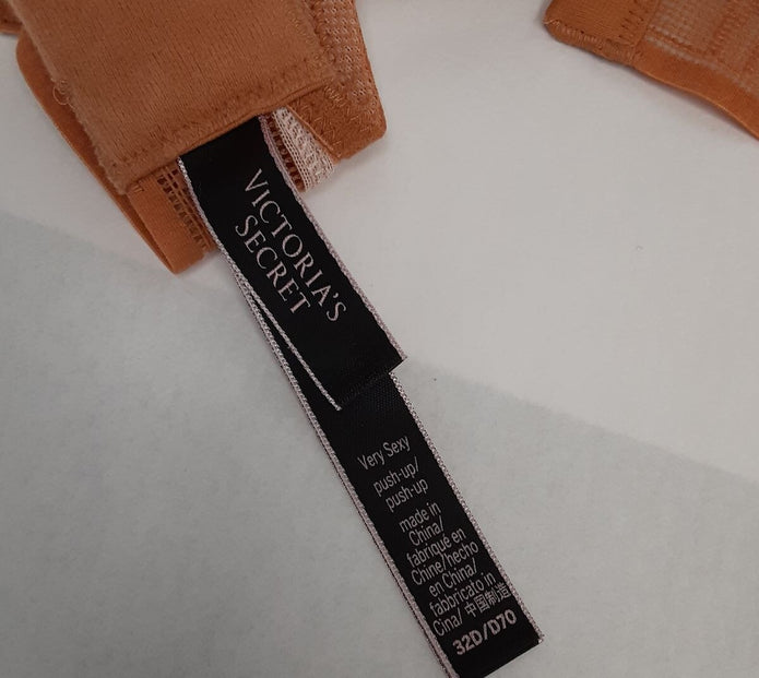 Victoria's Secret Very Sexy Push-Up Bra (New /32D) Ohra / amber color #49/226