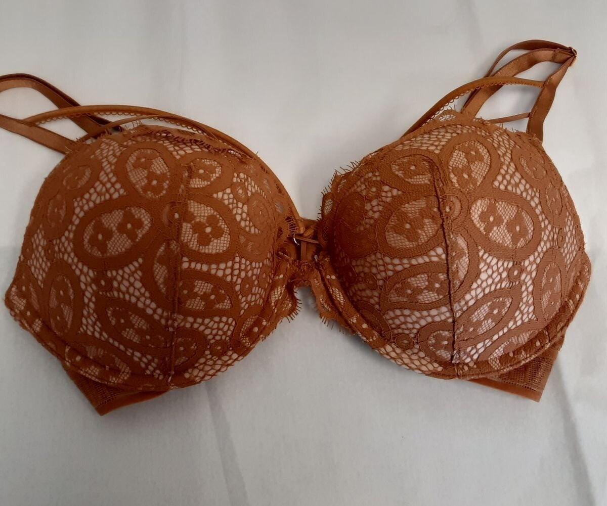 Victoria's Secret Very Sexy Push-Up Bra (New /32D) Ohra / amber color #49/223