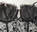 Victoria's Secret balconet Bra Black Floral lace lightly lined (New /32D) #46/227