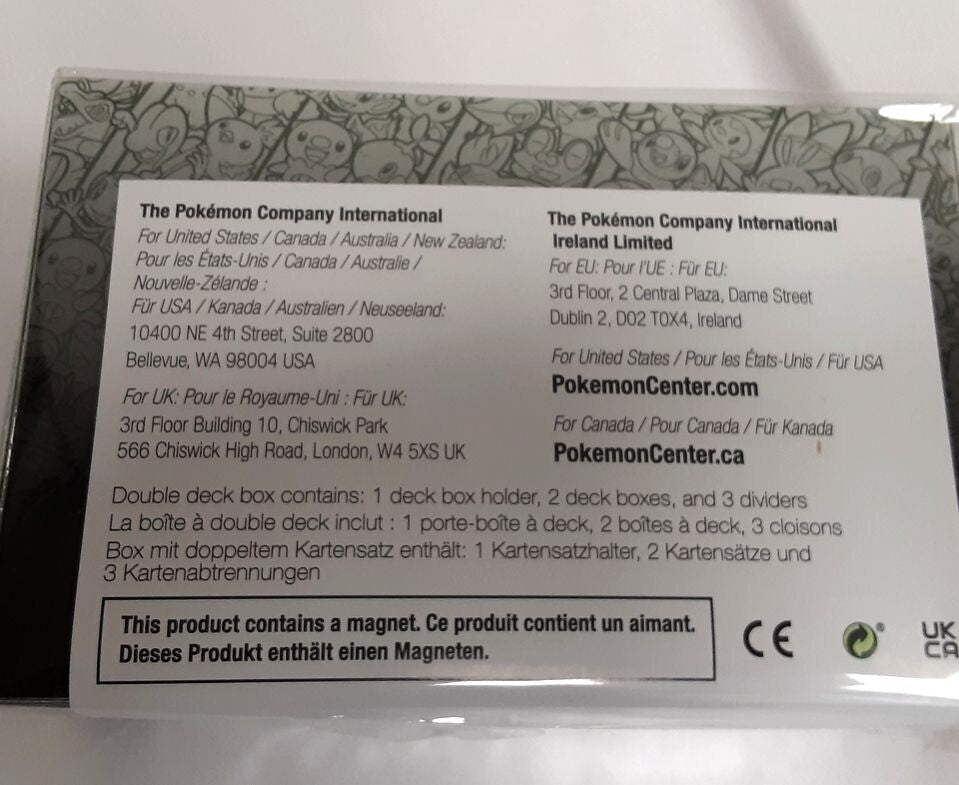 Pokemon Center TCG Accessories Pokémon Celebration 1 Double Deck Box RG4/223