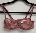 Victoria's Secret DREAM ANGELS Mesh Unlined Balconette Bra 34A Mauve/Pink #38/220