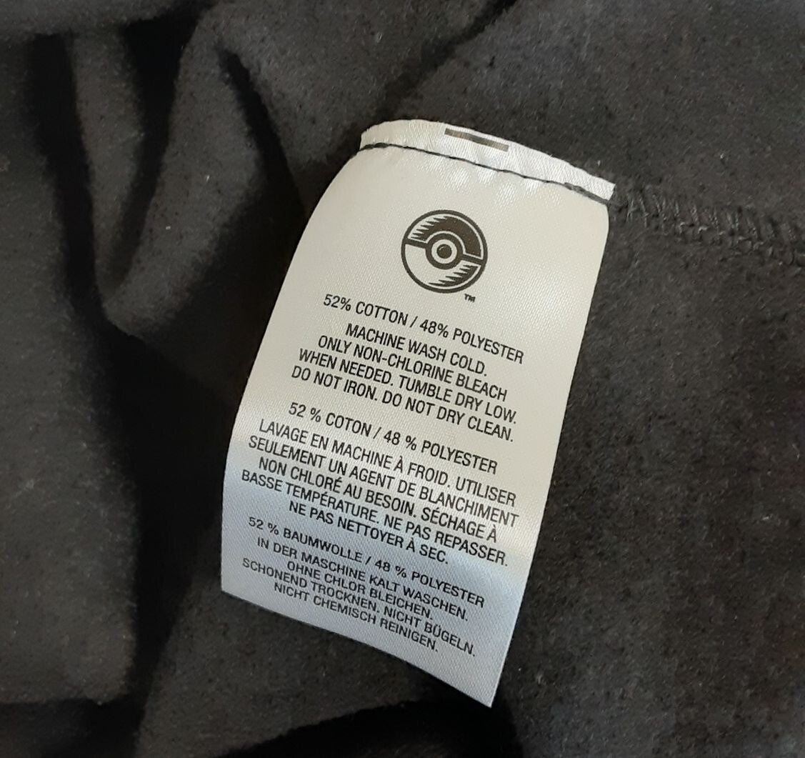 Allister Pokemon Trainers Black Oversize Crew Neck Sweatshirt Adult L RA18/226