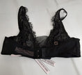 Victoria's Secret Dream Angels Unlined Plunge Bra 32B Black lace #11/222