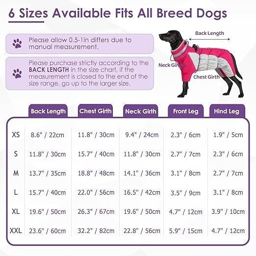 New SUNFURA 2XL PURPLE Snowsuit Jacket Windproof waterproof Large Dogs RG49/221