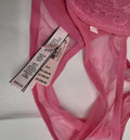 Victoria's Secret Racerback Lightly Lined demi Bra Pink lace 32C Fuschia #5/223