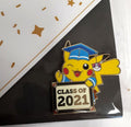 Pokemon Center Graduation Pikachu Celebration 2021 Pin & Card  RG12/221
